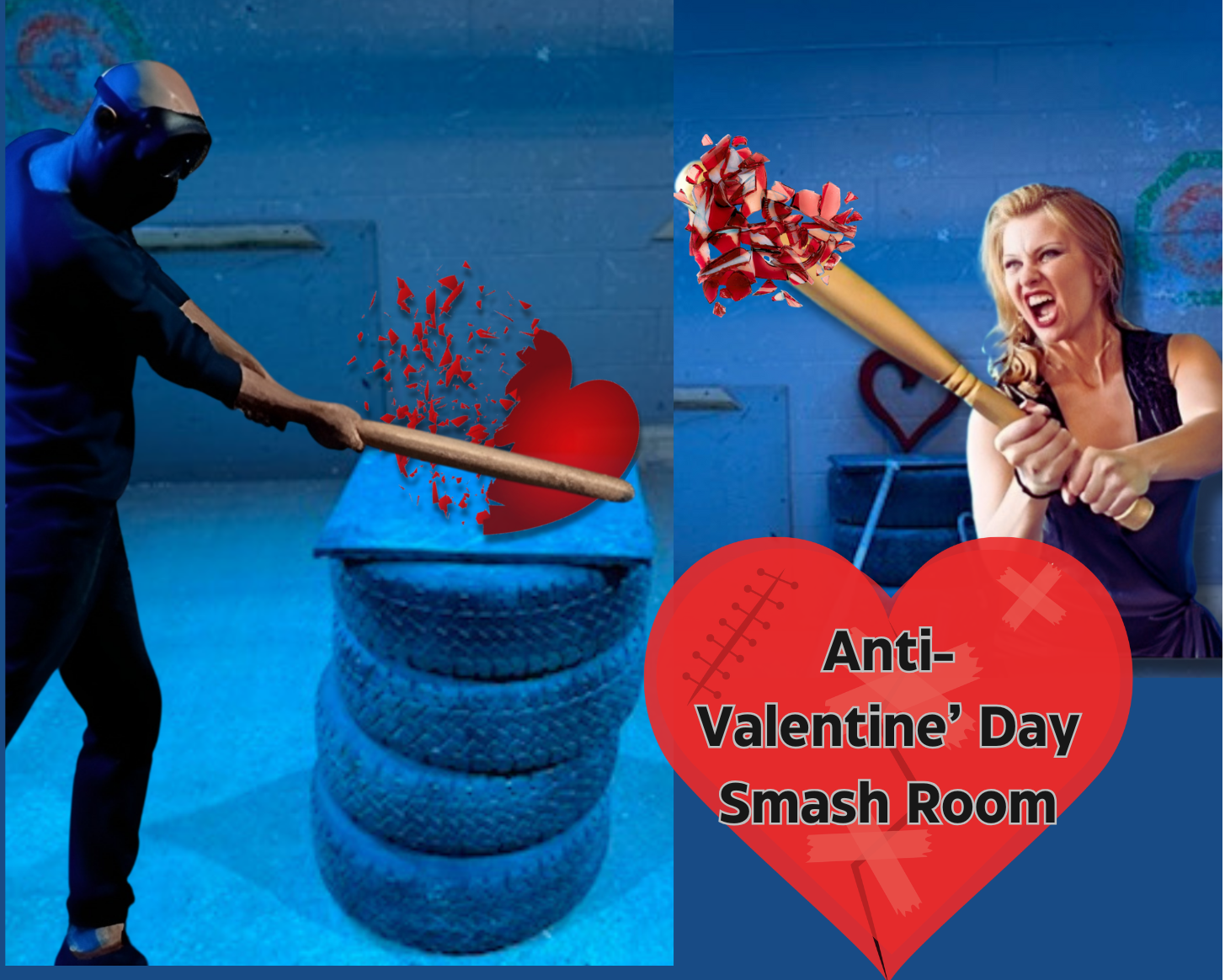 Feb 16th Anti Valentine’s Day Smash Room